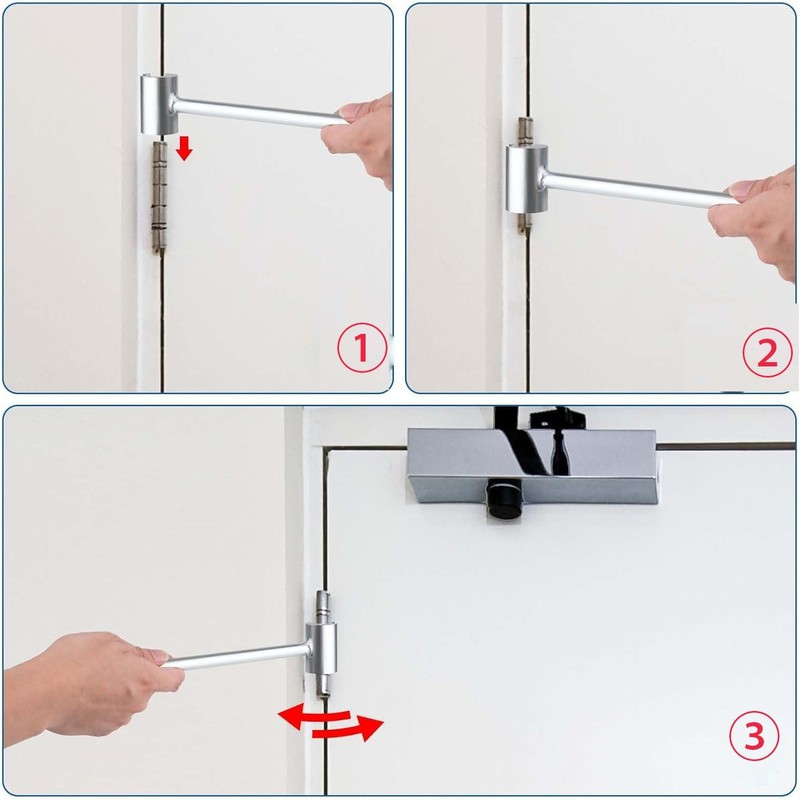 JQHUJNY Door Hinge Gap Adjusting Wrench Tool, Upgraded Rolled Steel