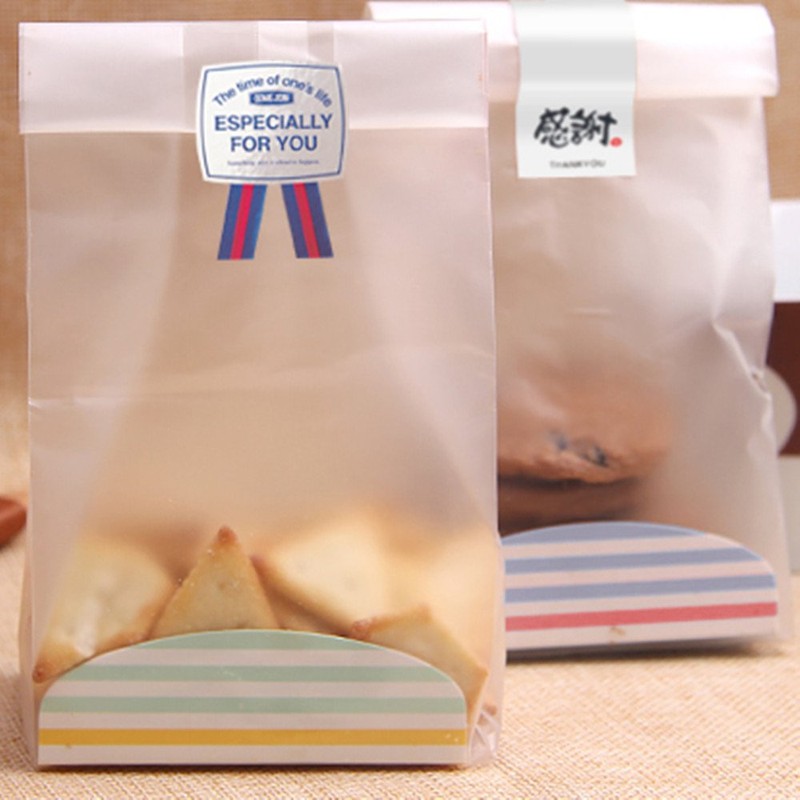 BBC Translucent Plastic Cookie Cupcake Treat Bags With Inserts And