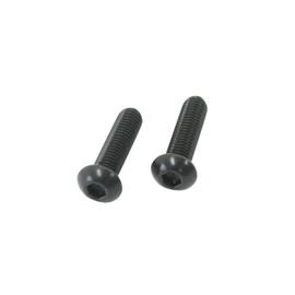 Cf Posh 831830-030 Black Stainless Steel Hex Socket Button Cap Bolts M8-P1.25 x30 2pcs