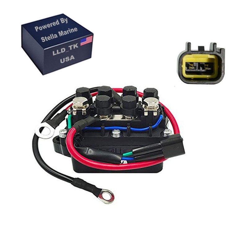 Trim Tilt Relay Solenoid for Yamaha 115HP 4 Stroke 68V-81950-00-00,