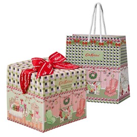 Cath Kidston Christmas Holiday Pamper Hamper Gift Box Set Shopping Bag, 1 Set / 캐스키드슨 크리스마스 홀리데이 팸퍼 햄퍼 기프트 박스 세트 쇼핑백, 1세트