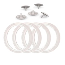 配件 Silicone O-Ring and Vent Sealing Plug for Airtight Thermal Lunch Box Container, Runkrin Insulated Food Jar Replacement Gasket Set