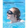 Bone Conduction Swimming Headphones, IP68 Open Ear Waterproof Headphones, Liquid