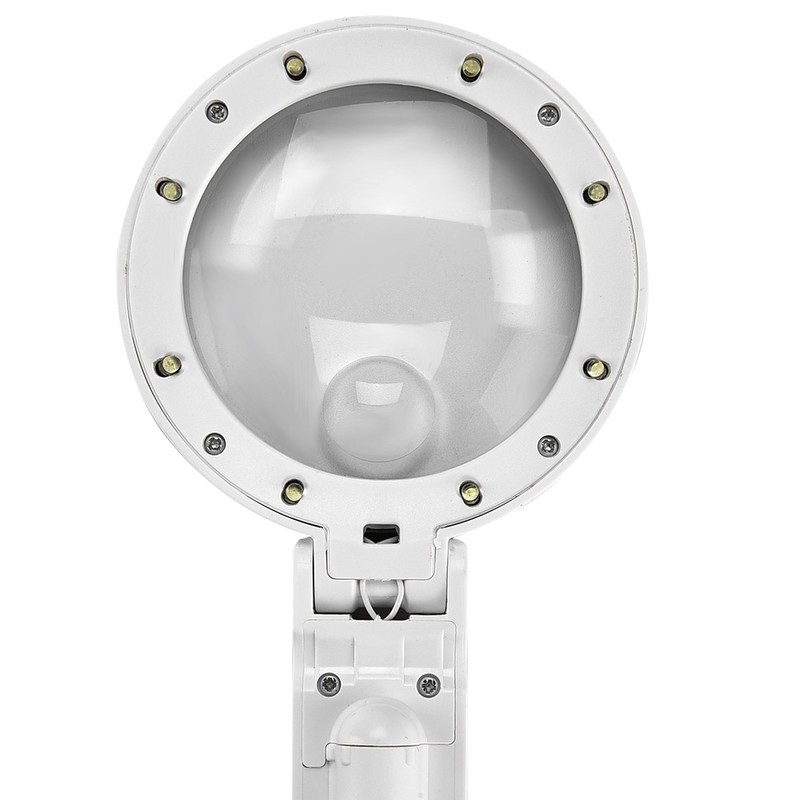 5/11X Magnifying Glass with 8 LED Light Hnadheld Desktop Multifunctional