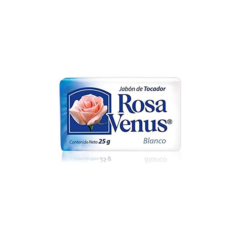 Jabón De Tocador Rosa Venus Con Envoltura Blanco 10 Pzas