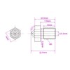 V5/V6 Premium Nozzle/Nozzle, 0.2 mm, Brass/Brass, 1.75 mm, Set of