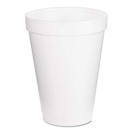 Dart Disposable Insulated Drinking Cup White Styrofoam 12 oz. 25 Ct 12J12
