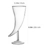 Creative Glass Horn-Shaped Goblet Glasses for Cocktails, Set of 2,