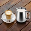 Anpro Milk Jug 400 ml/14 oz,304 Stainless Steel Milk Pitcher,