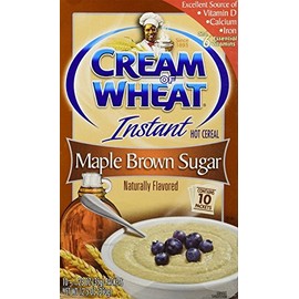 Cream of Wheat Maple Brown Sugar Instant Hot Cereal 12.5 Oz(pack of 4 Boxes=40packet