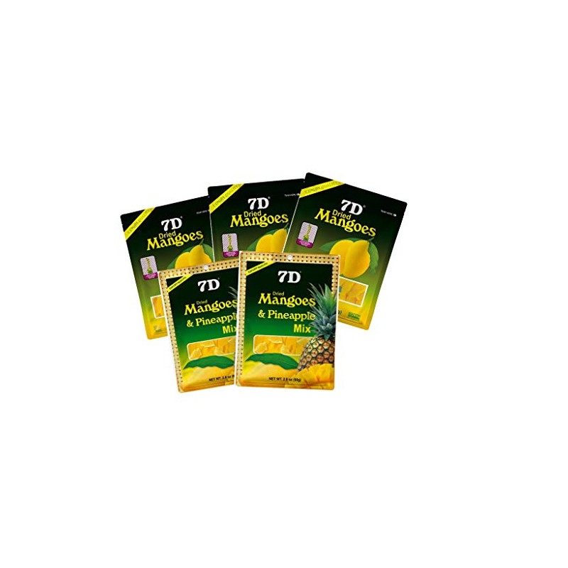 7D Dried Mango Pineapple 5 Pack