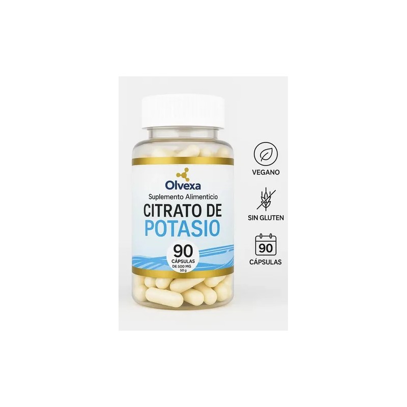 Magnesio Glicinato Citrato Potasio Olvexa 180 Caps Sabor