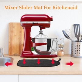 Sliding Mat for Kitchenaid Stand Mixer Slider Mat with Bendable Cord Organizers for KitchenAid 5-8 Qt Appliances Air Fryer Slider Mat