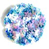 Angel Malone ® 10g/+400pcs Quality Metallic FLOWER DISK Sequins, (Sky-Blue
