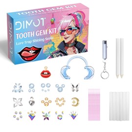 DIY Tooth Gem Kit, DIY Crystals Jewelry Kit Teeth Gems Kit, Y2k Tooth Gems Kit for Teeth, Teeth Jewelry Starter Kit, Sparkling Crystals, Tooth Gem Kit (Multi-Color)