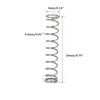 TOP-VIGOR 10Pcs Compression Spring, 4mm OD,0.4mm Wire Size,20mm Free Length