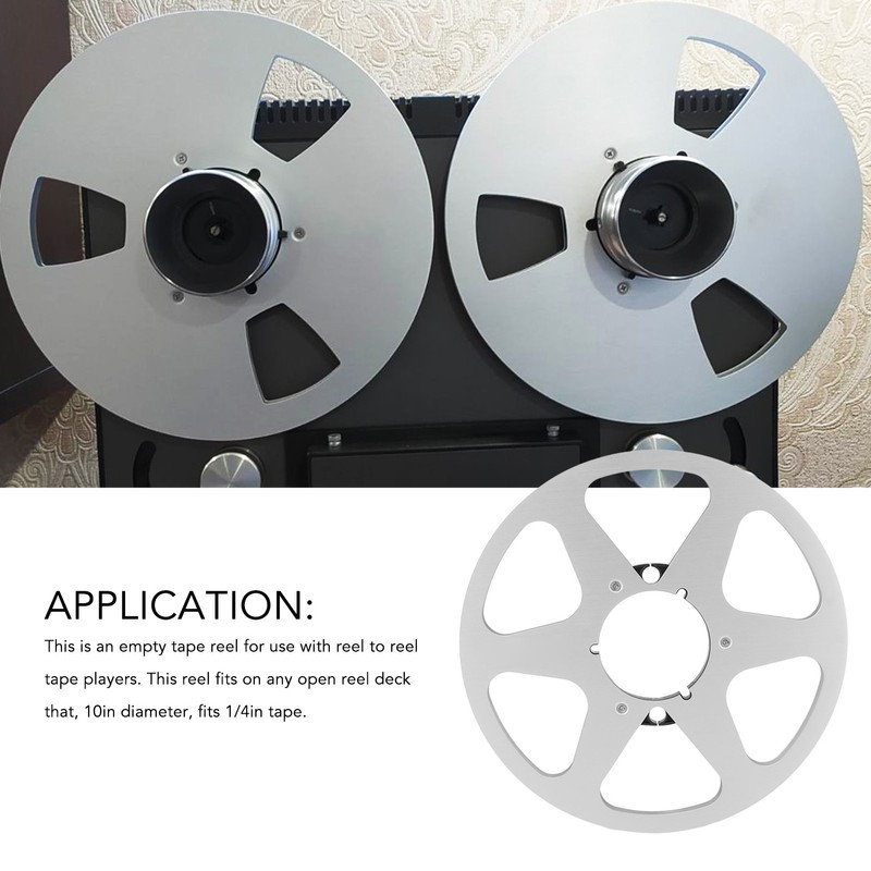 10 Inch Open Reel Takeup Reel 6 Holes Sound Aluminum