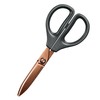 Kokuyo HSM-PTA100D Scissors Saxa Titanium Glueless Blade, Black