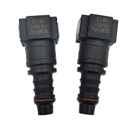 Paquete de 2 conectores rápidos hembra Bundy a manguera (ST 5/16 a 3/8)