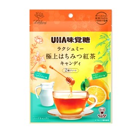 UHA Mikakuto Premium Honey Tea Candy 2 Types Assortment, 2.6 oz (75 g) x 6 Bags