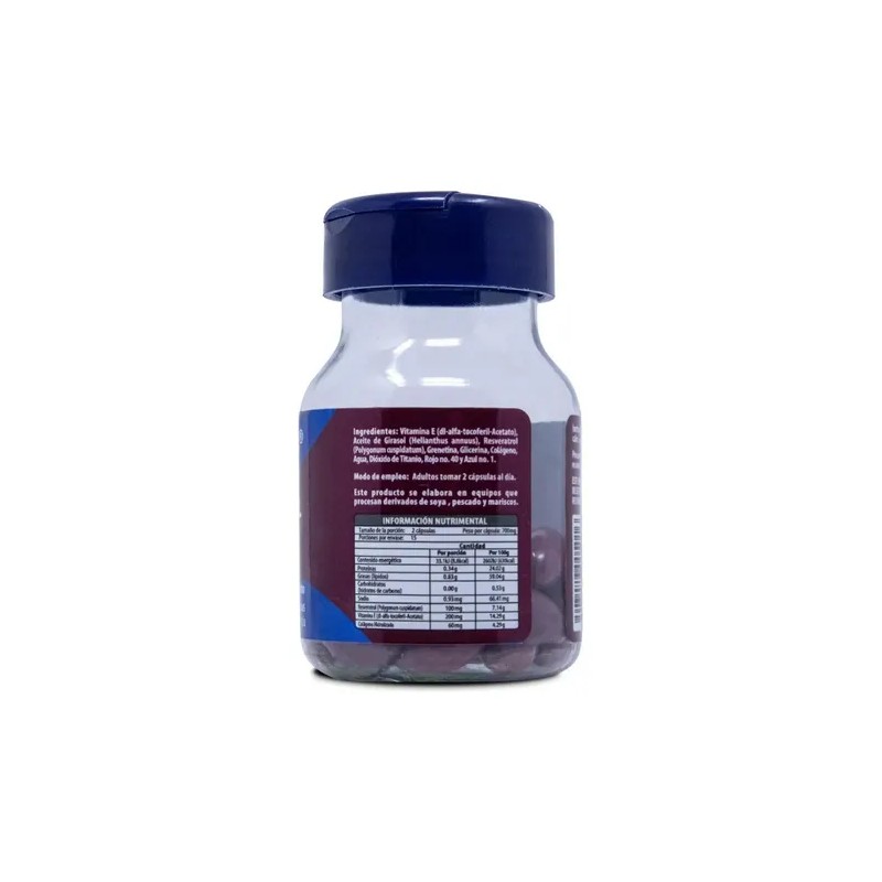 Resveratrol Vitamina Colágeno Cápsulas Naturagel Sabor