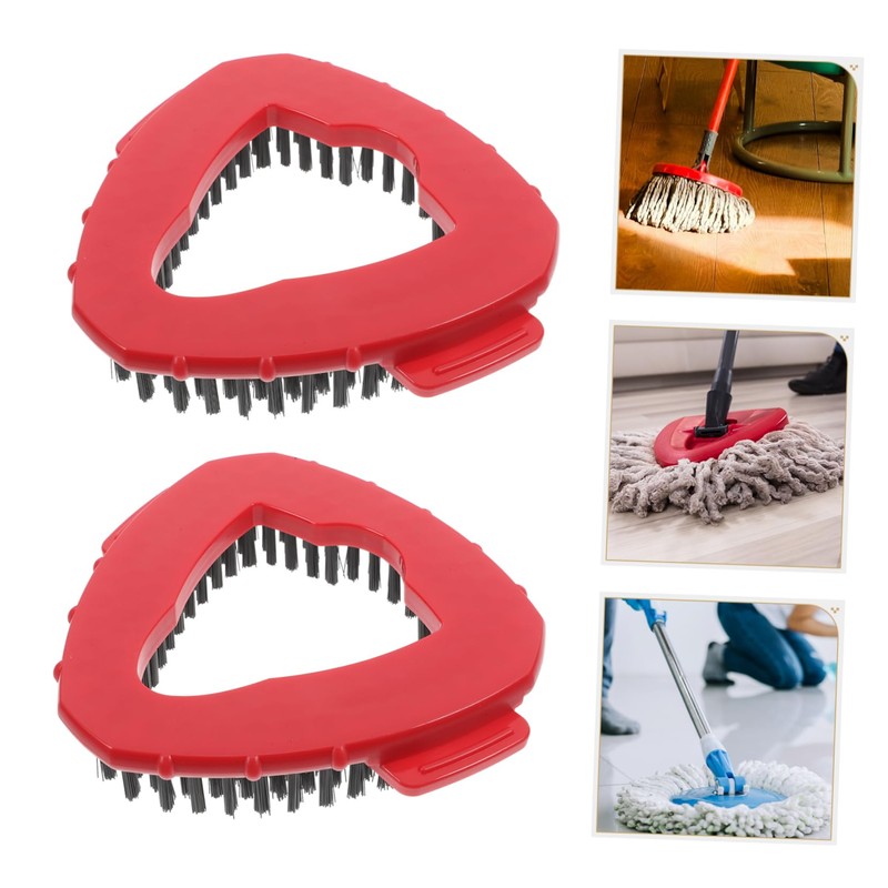KOMBIUDA Spinbrush Replacement Heads 2 Pack Mop Scrub Brush for