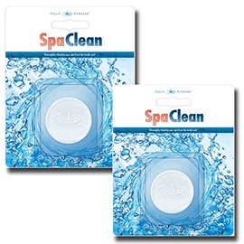 AquaFinesse Spa Clean Puck Cleanser - 2 Pack - bio film cleaner and shock for spas, hot tubs, jetted bath and whirlpool