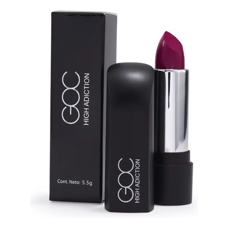 Goc, Labial Mate, Lipstick High Adiction, Larga Duración Color Bitter