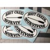 Egl Sh** CREEK SURVIVOR oval decals 6” FREE SHIPPING