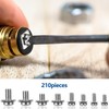 qxayxa 210 Pcs Terminal Block Screws with Square Washers, M3