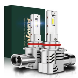 Autoyes 9005 LED Headlight Bulb, 500% Brighter 20000LM 6000K White 9005 LED, Halogen Replacement Kit, 99% Canbus Ready 9005 HB3 headlight bulb, Plug and Play (Pack of 2)