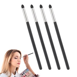 4 Pcs Eyeliner Smudge Brush Sponge, Eye Pencil Brush, Sponge Blending Makeup Tool for Eyeshadow, Professional Soft Eyeshadow Applicators, Reusable
