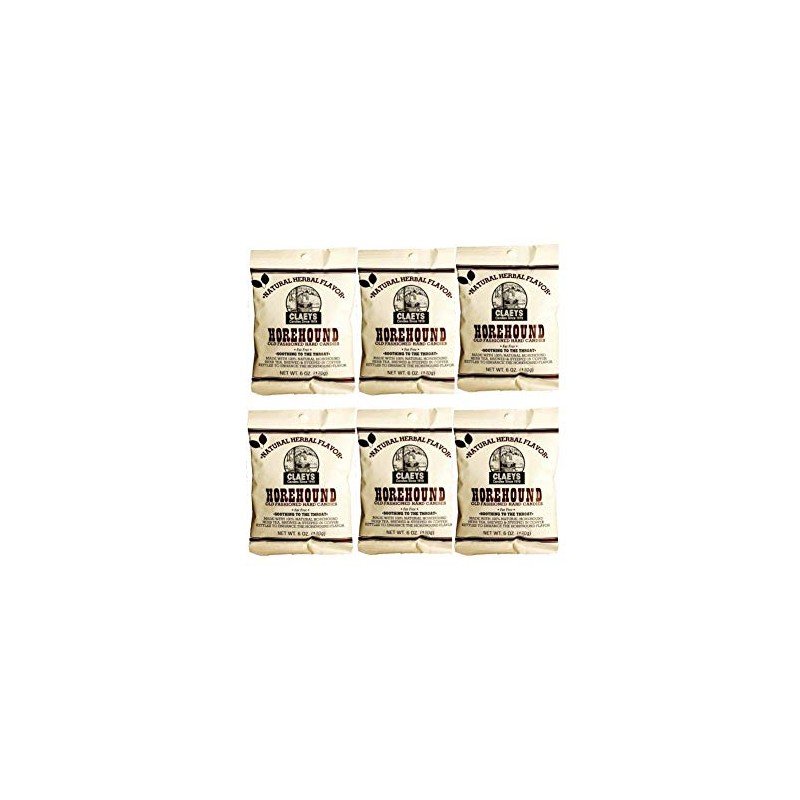 Natural Horehound Old Fashion Hard Candy (Six - 6 oz.