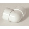 Solvent White 50mm (56mm) Waste Pipe 90 Degree Knuckle Bend - Pack of 2
