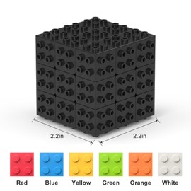 Vdealen Rubik's Cube Bricks 3D Puzzle Cube of 3 x 3 Rubik's Cube Original, Speed Cube for Beginners and Advanced, Gift for Children, Teenagers, Adults (Black)