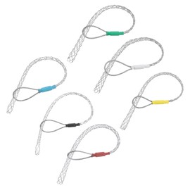 MECCANIXITY Cable Pulling Grip for 4-25mm Cable(6 Colors) 22/26/30/37/39/52cm Wire Mesh Puller Socks Grip Single Head Galvanizing Steel Wire Grips Net Cover Smooth