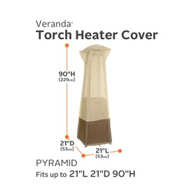 Classic Accessories Veranda Water-Resistant 21 Inch Pyramid Torch Patio Heater Cover