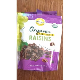 CALIFORNIA GOURMET 2 PACK CALIFORNIA GOURMET ORGANIC RAISINS, 32 OZ