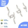 Yuknees Pack of 75 Screw Hooks, Stainless Steel, Ceiling Hooks,