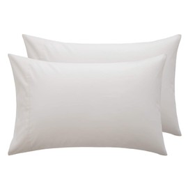 Bedsure Off White Pillowcase Set -Ivory Standard Size (20 x 26 inches) Bed Pillow Covers - Brushed Microfiber, Wrinkle, Fade & Stain Resistant - Envelop Closure Pillow Case Set of 2