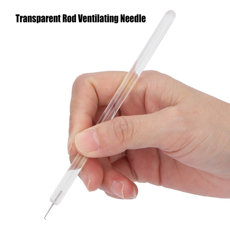 Transparent Rod Wig Ventilating Needle DIY Wig Making Needle Holder