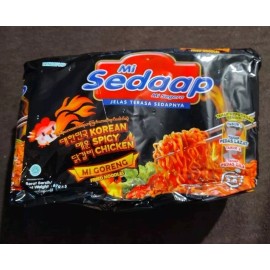 Mi Sedaap Korean Spicy Chicken 5 packs x 3.06 oz READ