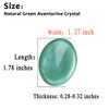 XIANNVXI Green Aventurine Worry Stone Polished Thumb Stone Healing Stone