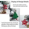 24 Inch 2 FT Pre-lit Snowy Mini Christmas Tree, Brelixo