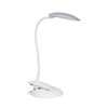 Simple Designs LD2021-GRY Flexi Rounded Clip Light LED Desk Lamp,