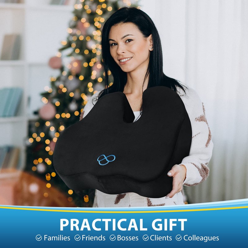 BlissTrends Memory Foam Seat Cushion for Office Chair & Car