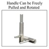 Stainless Steel Spring Thread Plunger with Rod L-Shaped Positioning Pin