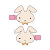 Crayon Shin-chan Flocking Hair Clip Nene Rabbit