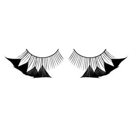 Baci Paradise Dreams Style No.600 Brown Feather Eyelashes with Adhesive Included, Brown