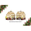 Glass Greenhouse Christmas Ornament for Christmas Tree